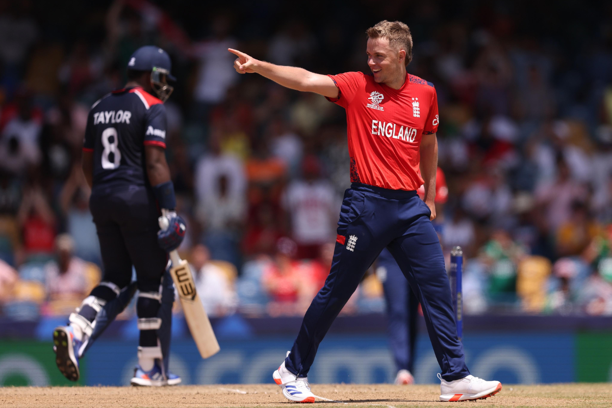 Sam Curran took wickets, to take 50 T20I wickets en route