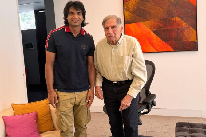 Neeraj Chopra meets Ratan Tata