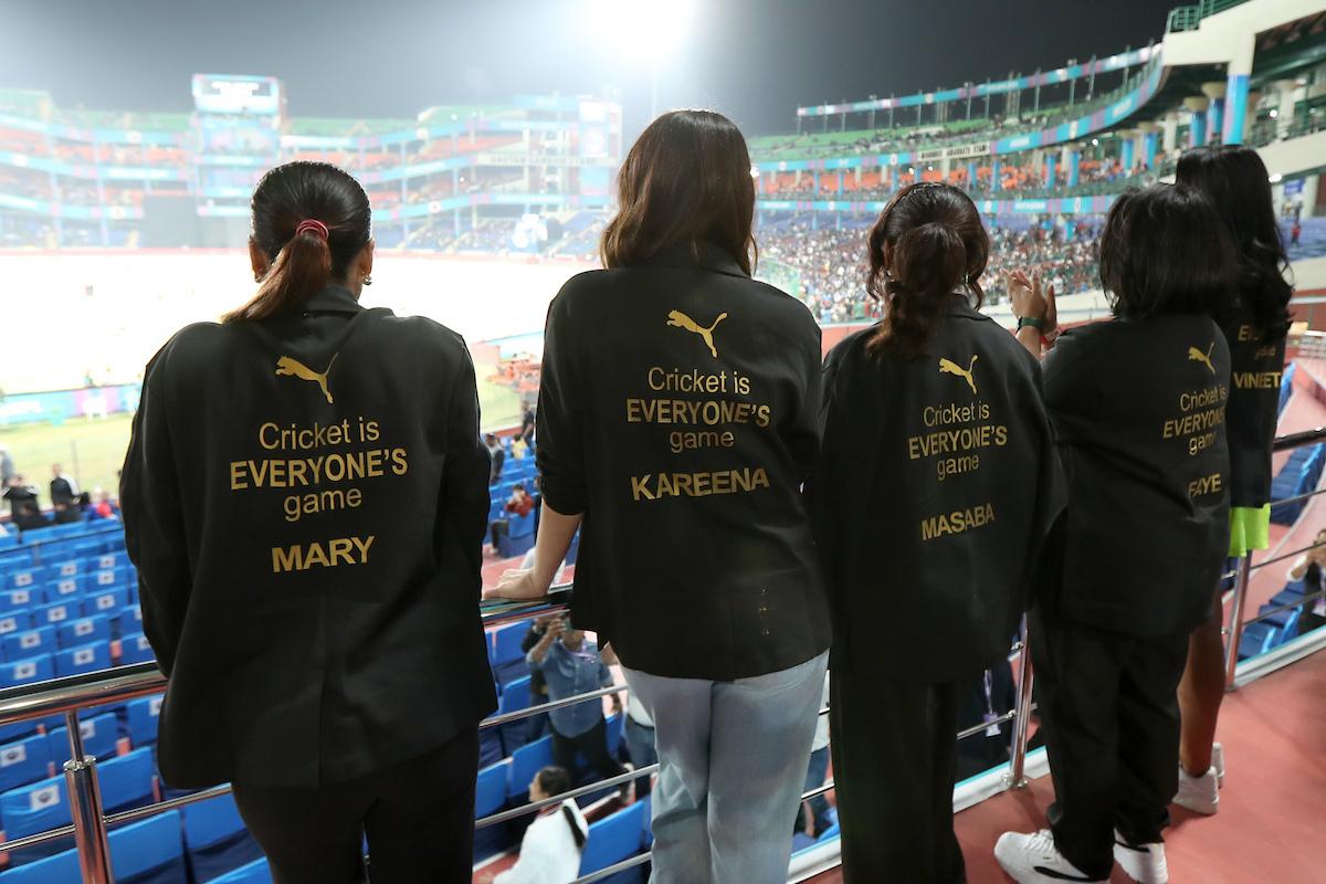 Media influencer and news anchor Faye D'Souza, Vineeta Singh, cofounder of SUGAR Cosmetics, MC Mary Kom, fashion designer Masaba Gupta and Kareena Kapoor soak in the fun.