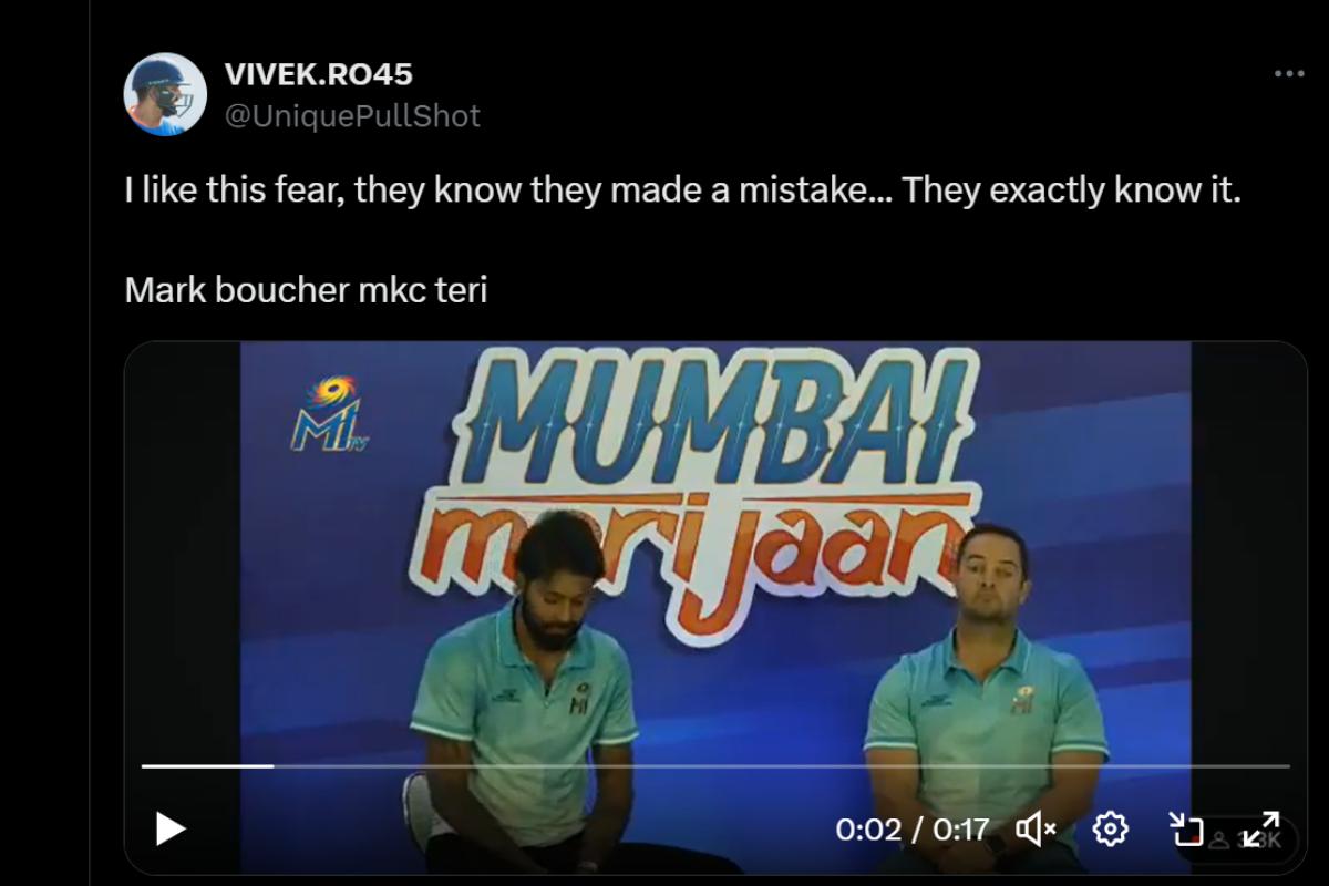 Mark Boucher and Hardik Pandya at the press conference