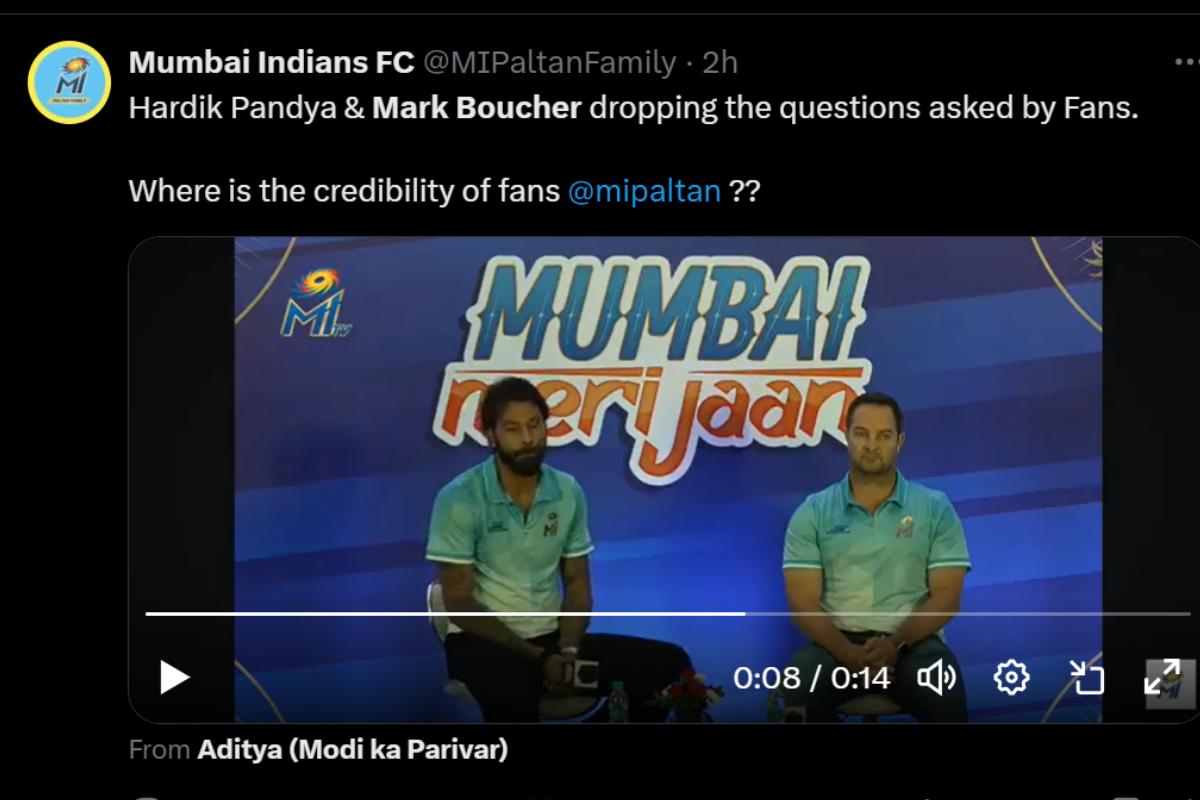 Mark Boucher and Hardik Pandya at the press conference