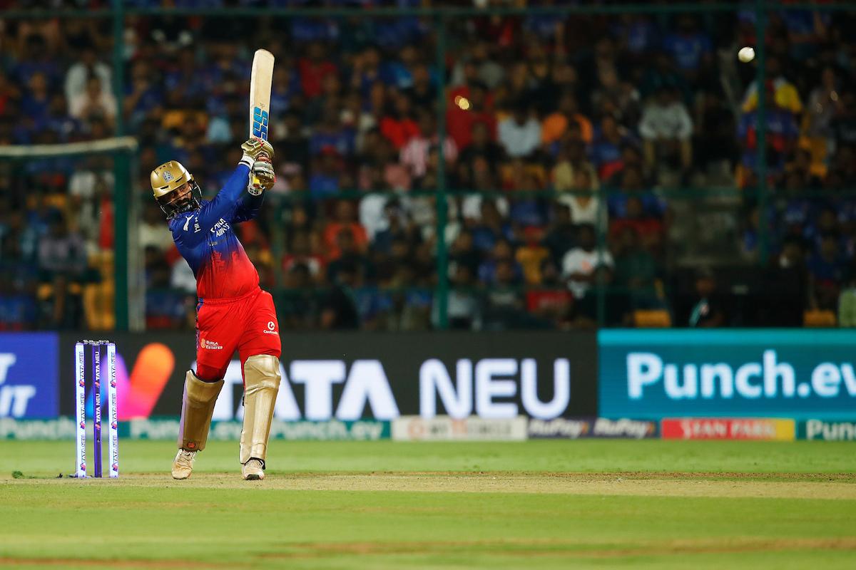 Dinesh Karthik hammered the Punjab Kings bowling to take RCB across the finish line