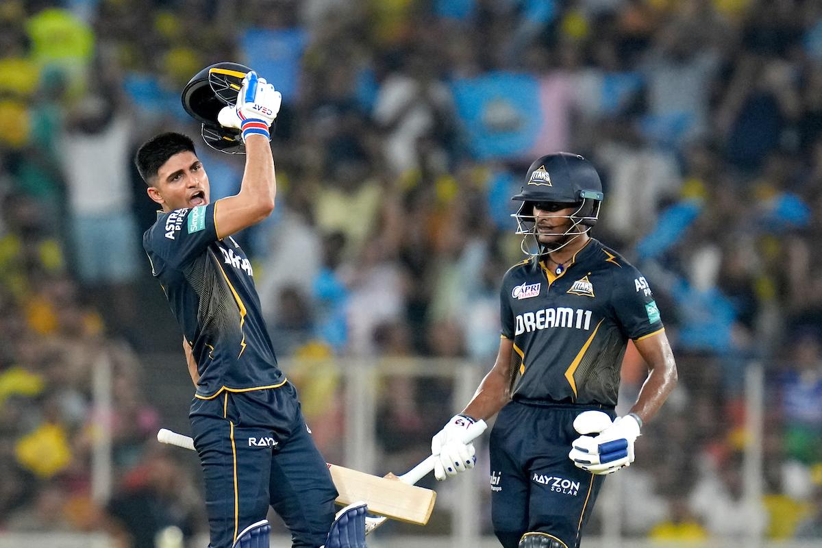 Shubman Gill and B Sai Sudharsan during their 210-run opening stand