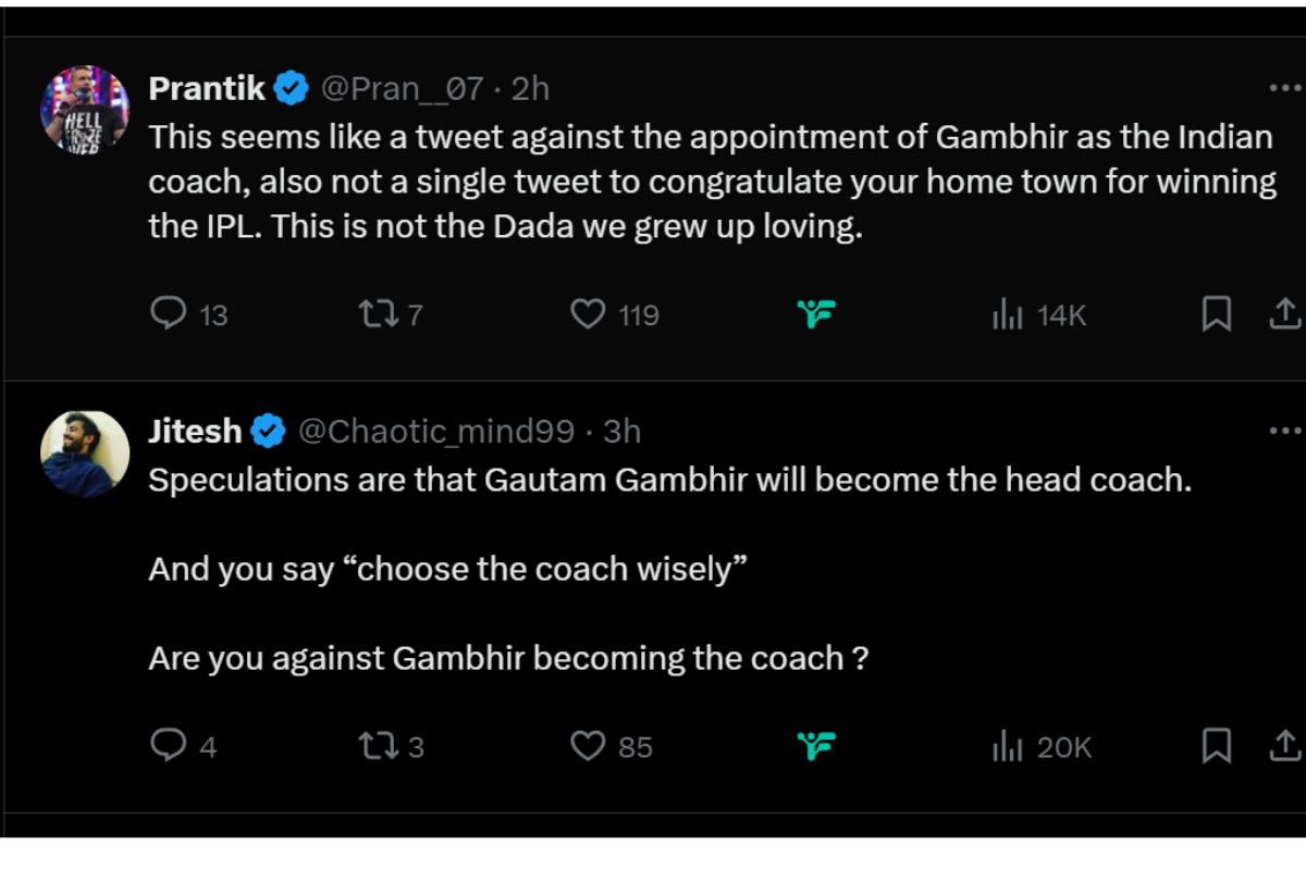 Ganguly tweet