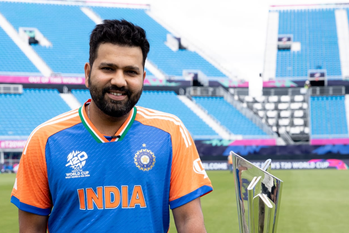 Indian captain Rohit Sharma soaked in the beauty of the Nassau County International Stadium in New York on Thursday