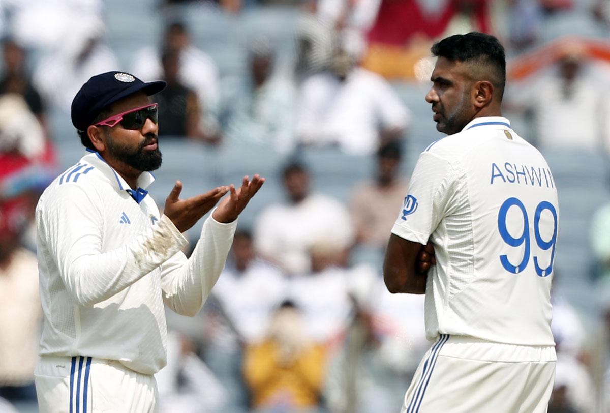 Rohit Sharma with Ravichandran Ashwin