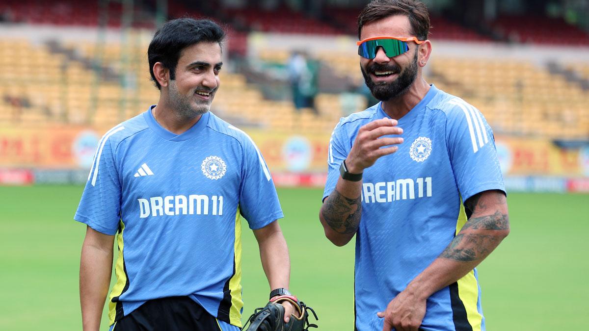 Gautam Gambhir with Virat Kohli