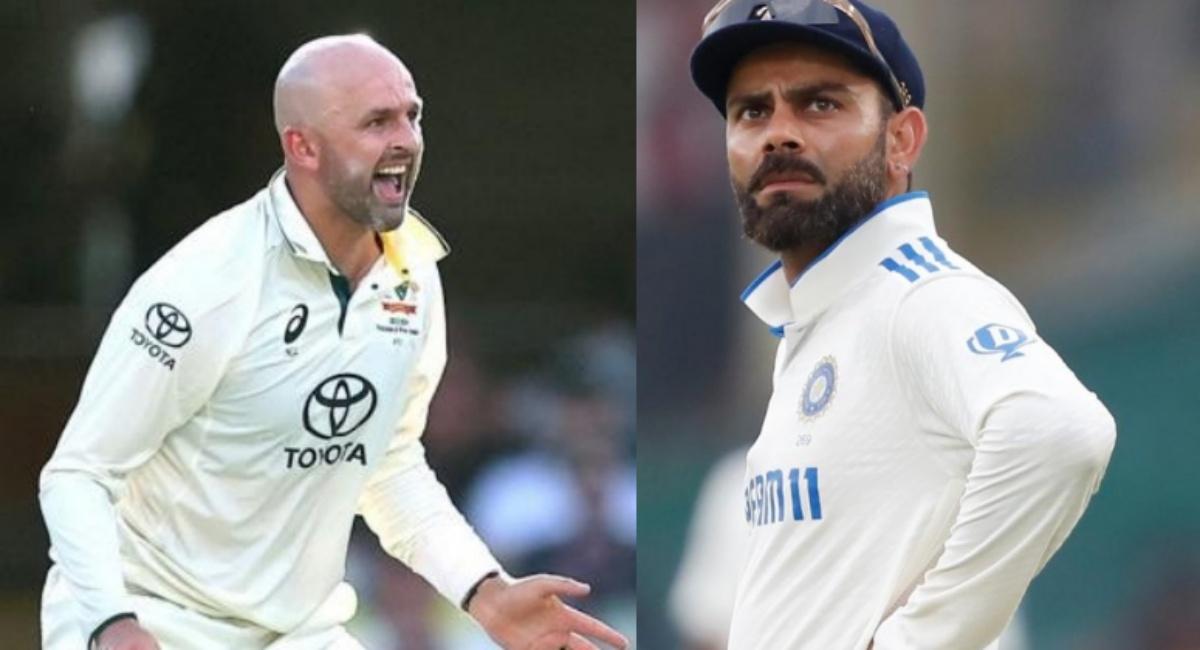 Virat Kohli and Nathan Lyon