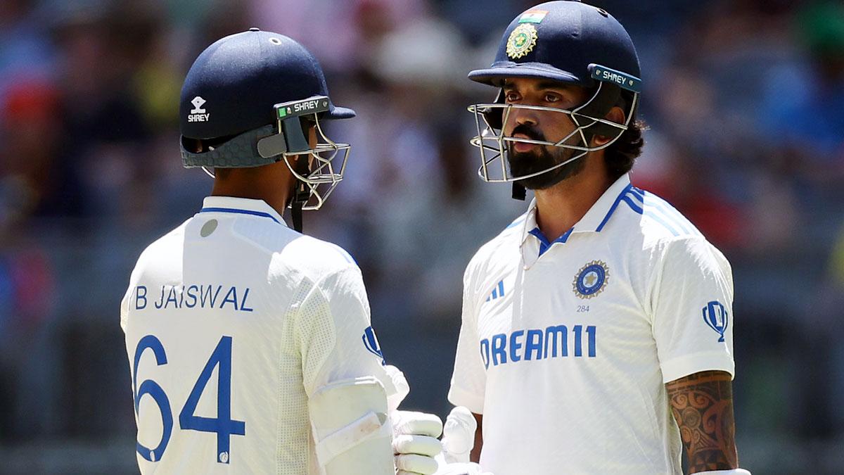 Openers Yashasvi Jaiswal and K L Rahul gave India a solid start in the second innings on Day 2 of the first Test in the Border-Gavaskar series, in Perth, on Saturday.