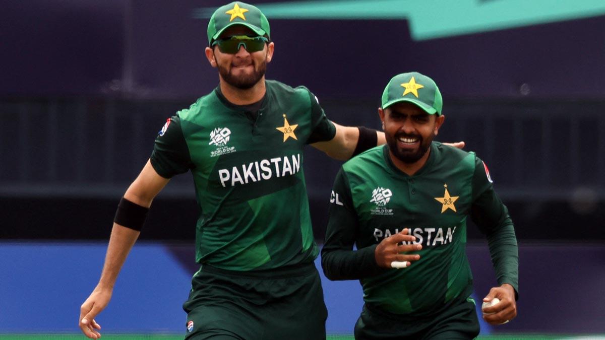 Babar Azam with Shaheen Shah Afridi