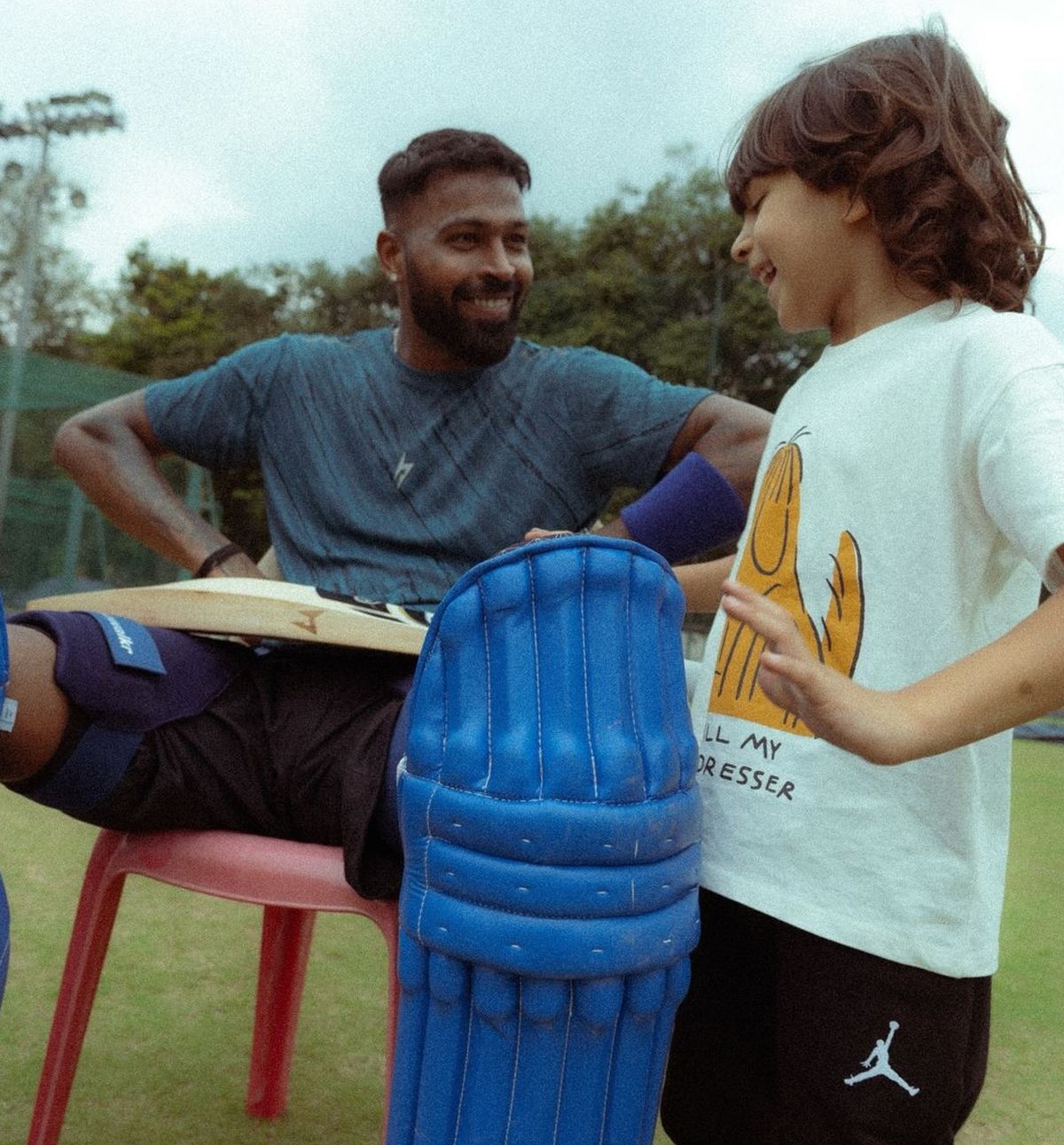 Hardik Pandya with son Agastya