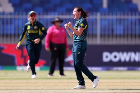 Australia's Megan Schutt ran through the Sri Lankan line-up to dismiss them for a paltry 94