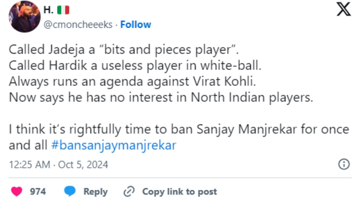 Sanjay Manjrekar