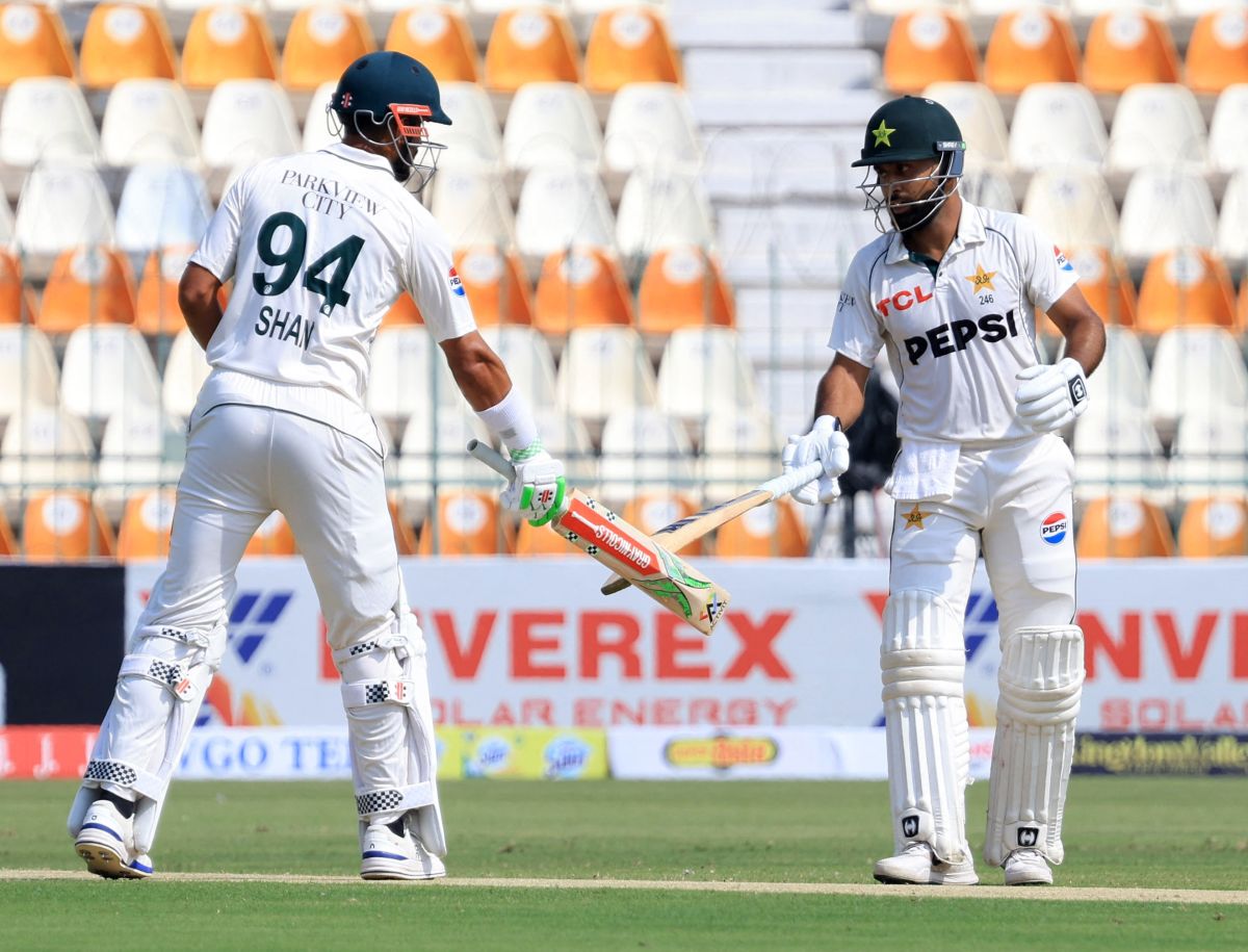 Pakistan's Abdullah Shafique and Shan Masood