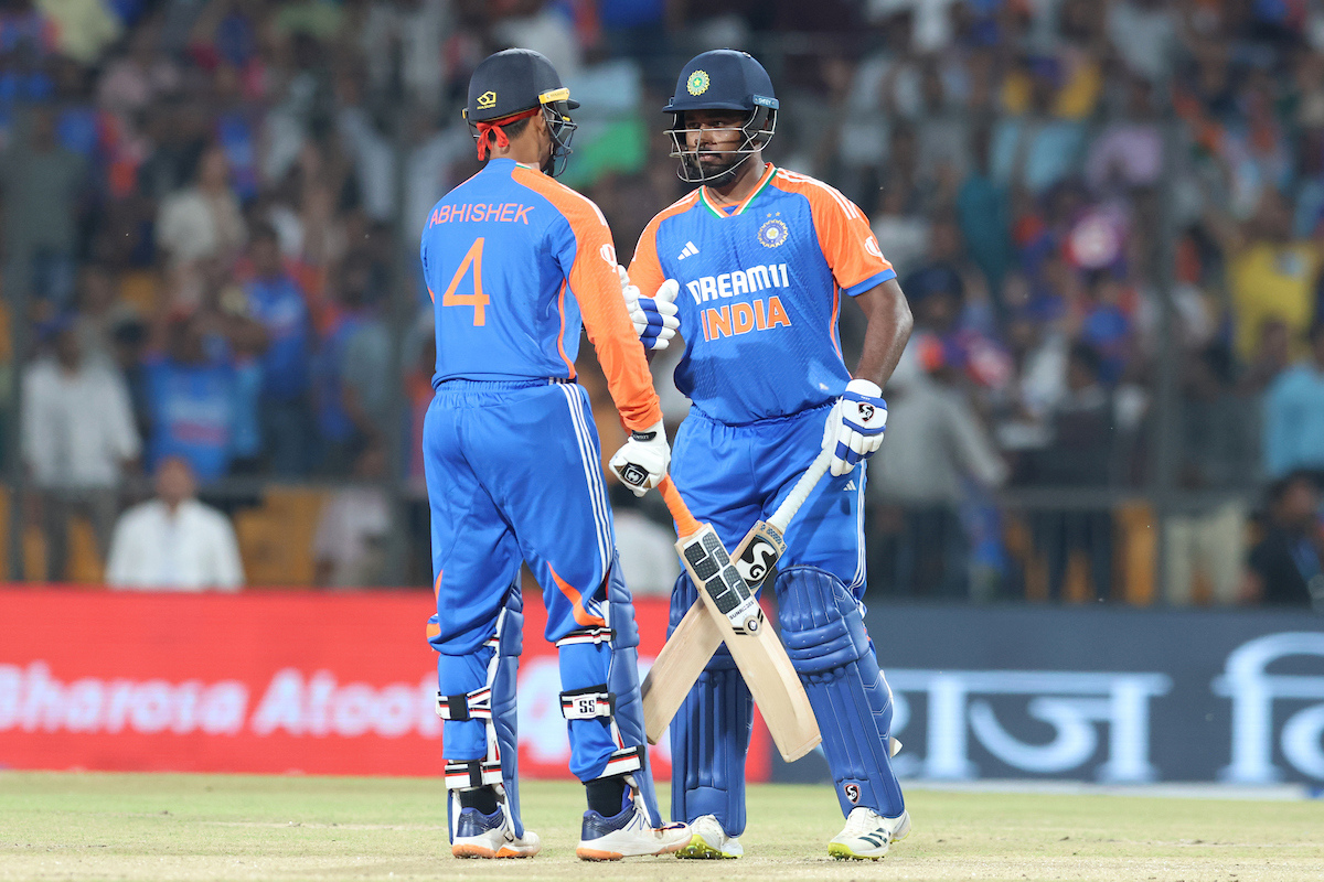 Makeshift openers Abhishek Sharma and Sanju Samson gave India a quick start in the first T20I on Sunday