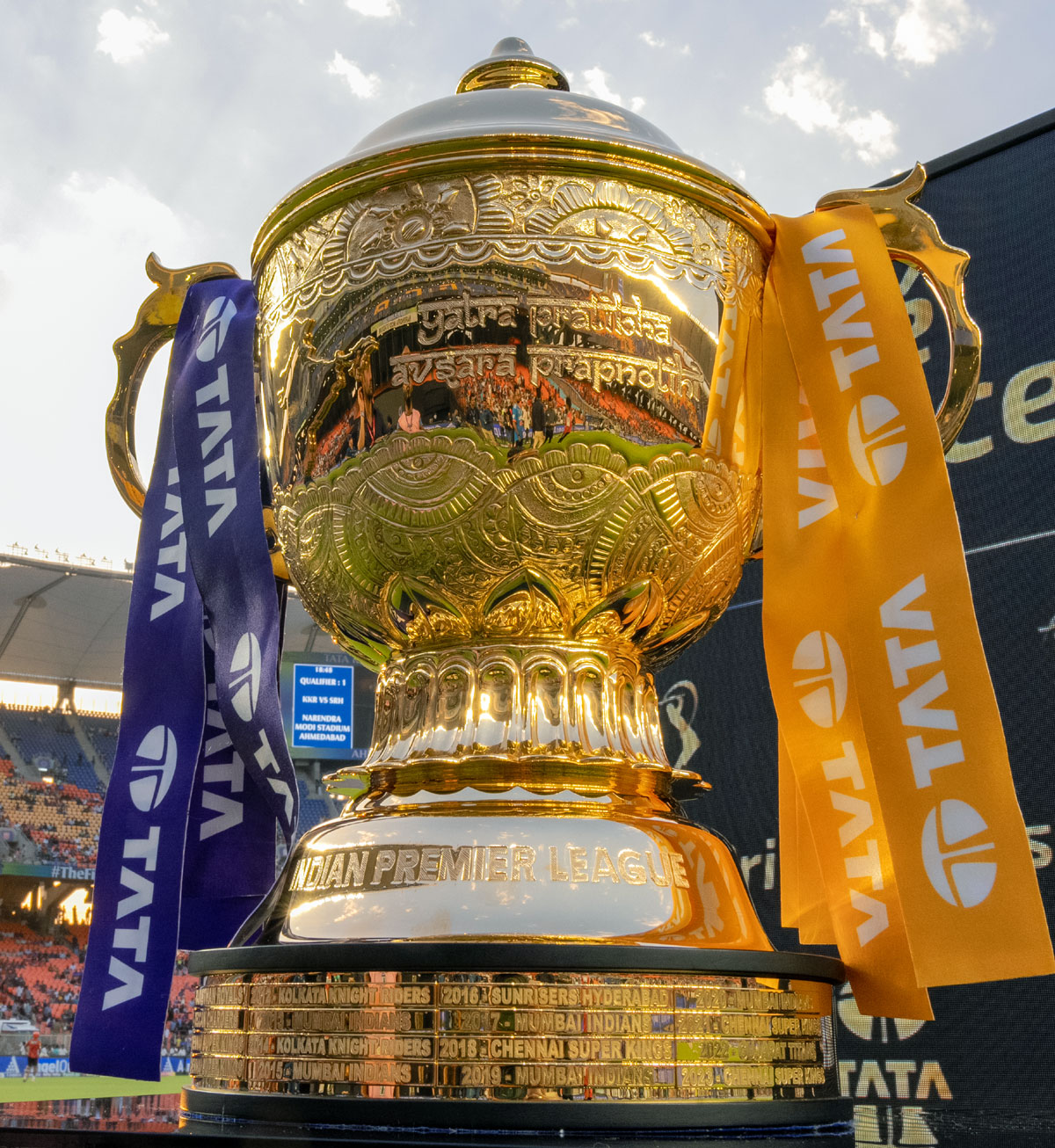 TATA Indian Premier League trophy