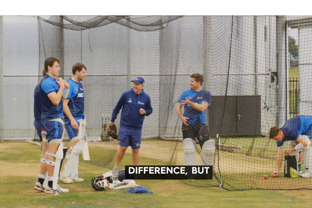 New Zealand players at a training session 