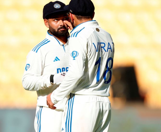 Rishabh Pant with Virat Kohli