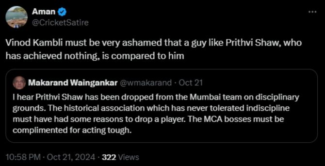 Prithvi Shaw