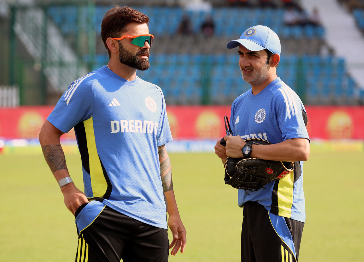 Virat Kohli with Gautam Gambhir