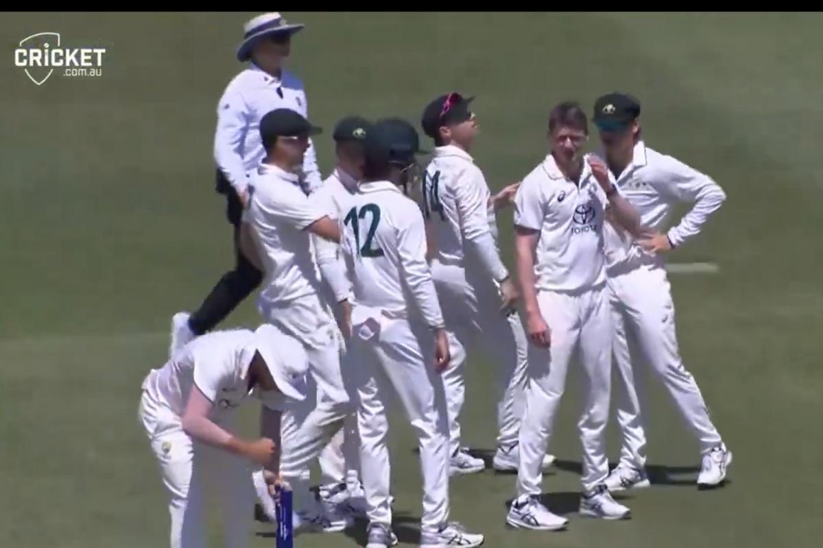 Australia A seamer Brendan Dogett picket a career-best 6 wicket haul to have India A crash out for 107