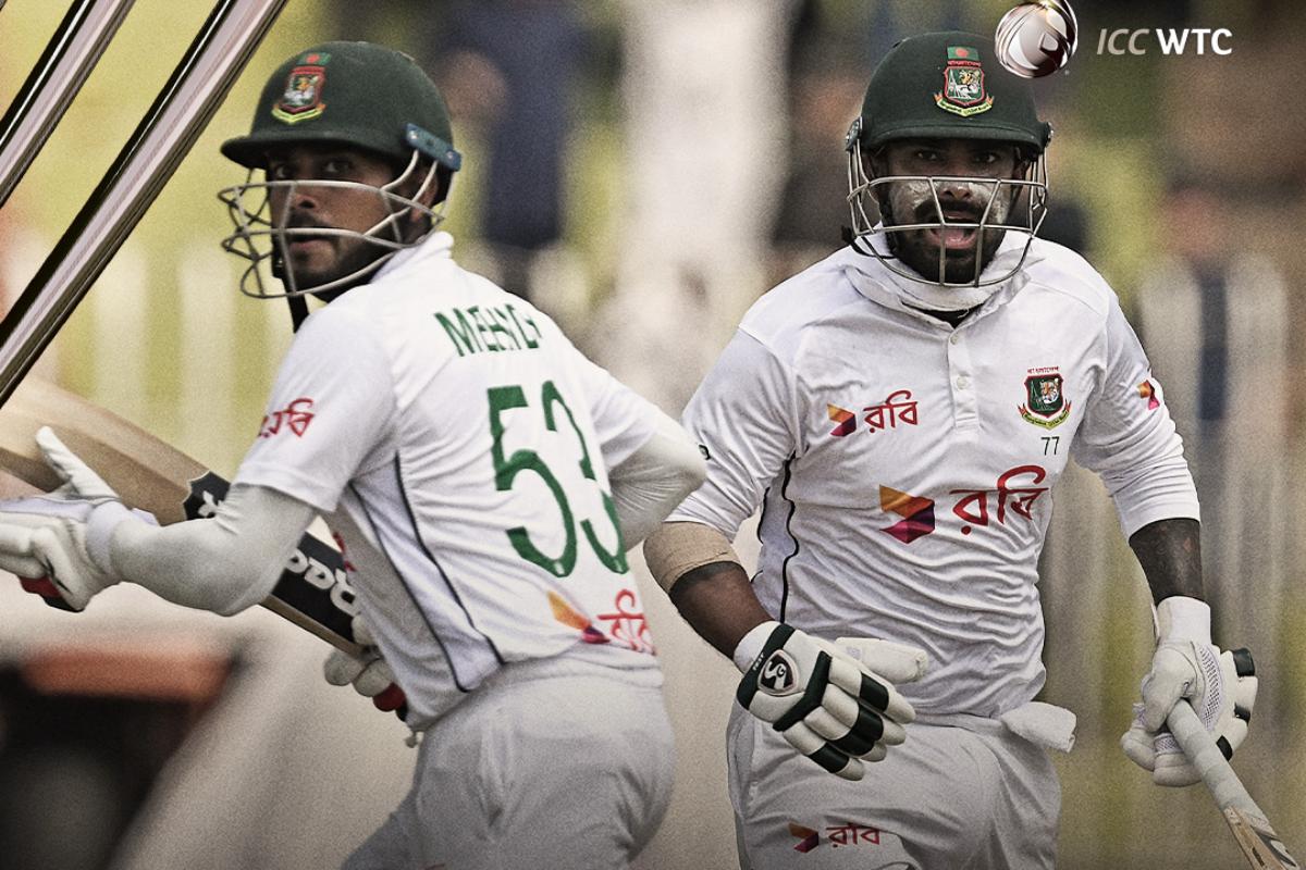 Litton Das and Mehidy Hasan Miraz put on a rescue effort for Bangladesh on Day 3 of the 2nd Test in Rawalpindi on Sunday