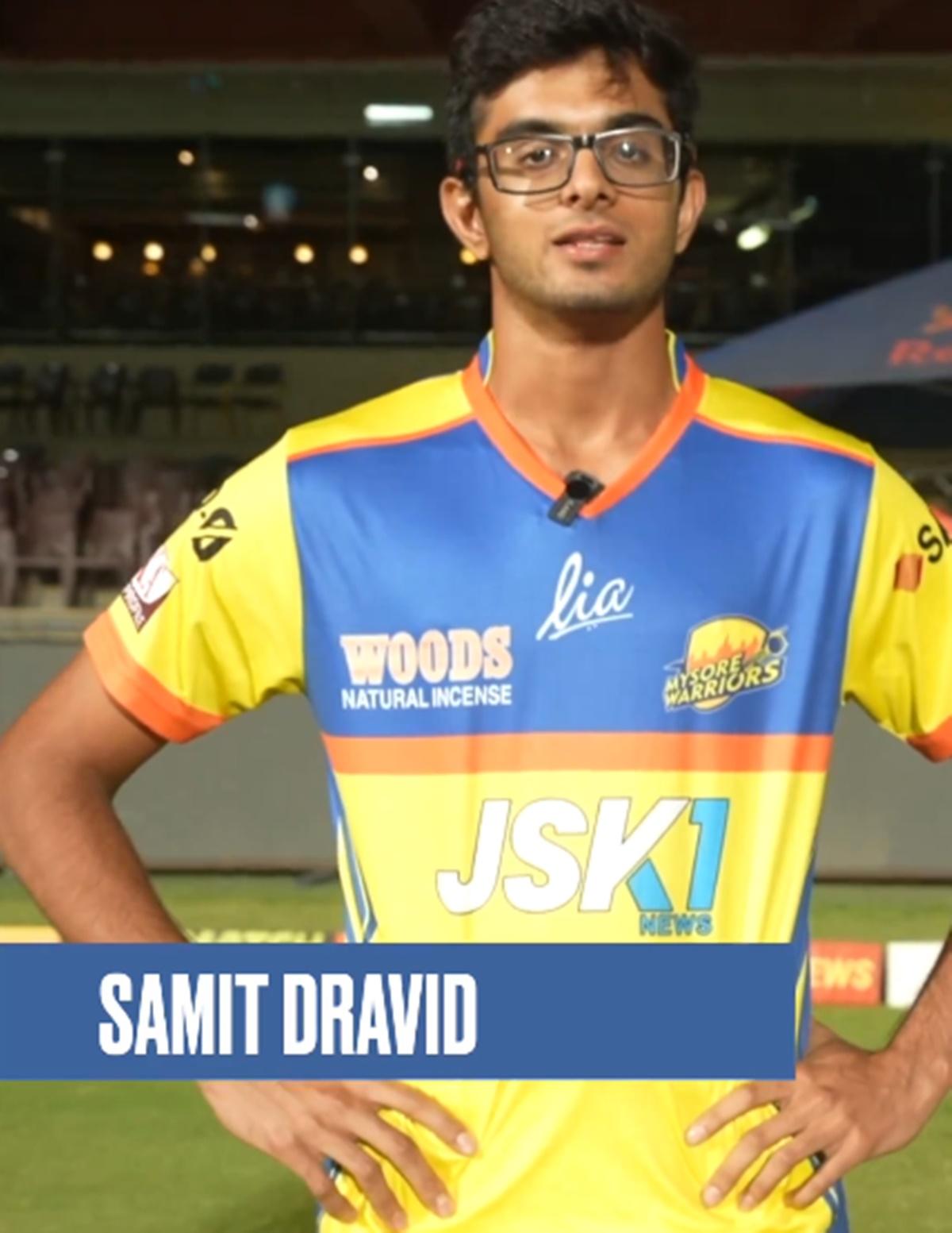 Rahul Dravid's son Samit