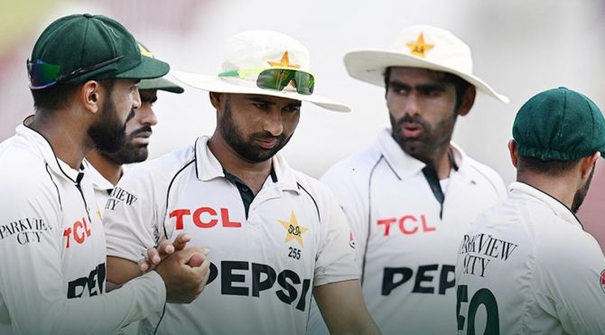 Pakistan players in second Test against Bangladesh 