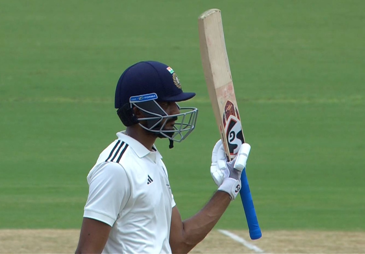 Axar Patel during Duleep Trophy