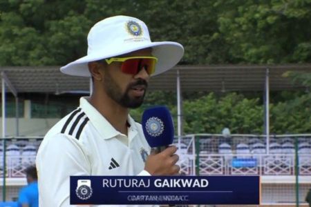 Ruturaj Gaikwad is the captain of India C in the ongoing Duleep Trophy