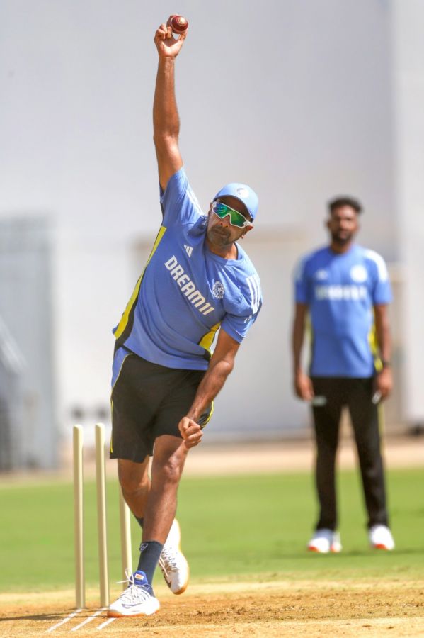 Ravichandran Ashwin in action