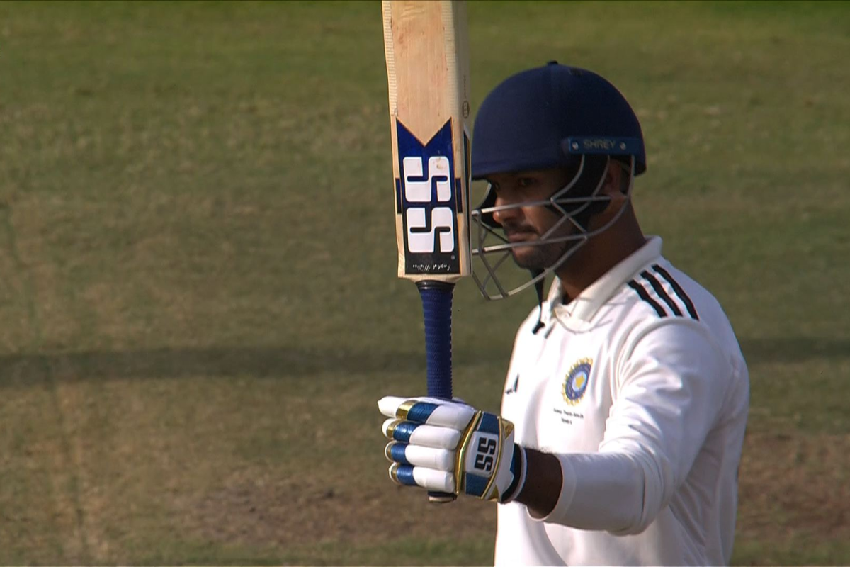 Skipper Mayank Agarwal struck a fine half century before being dismissed off the final ball of the day