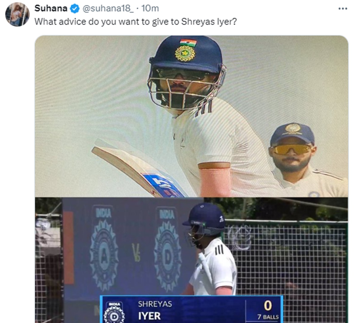 Shreyas Iyer in Duleep Trophy