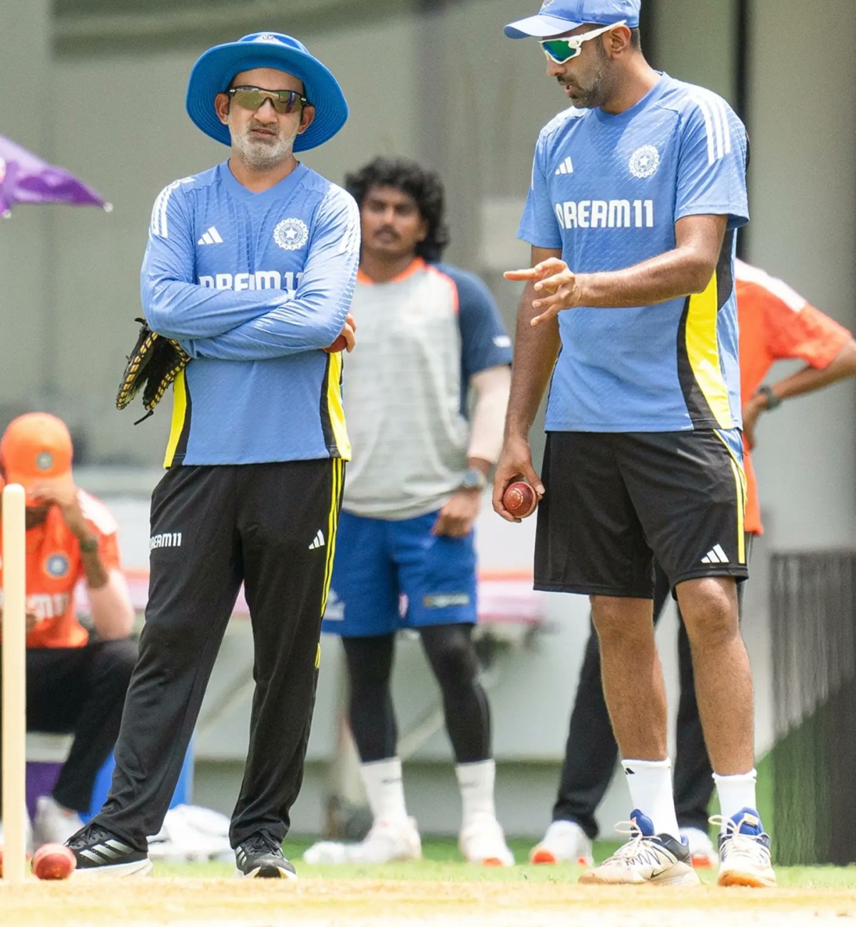 Ravichandran Ashwin with Gautam Gambhir