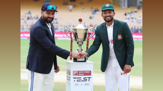 Rohit Sharma with Najmul Hossain Shanto
