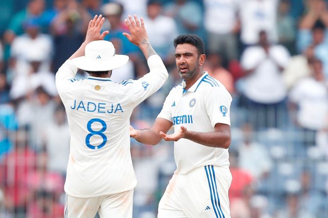 Ravichandran Ashwin with Ravindra Jadeja