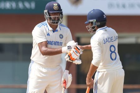 Ravichandran Ashwin with Ravindra Jadeja