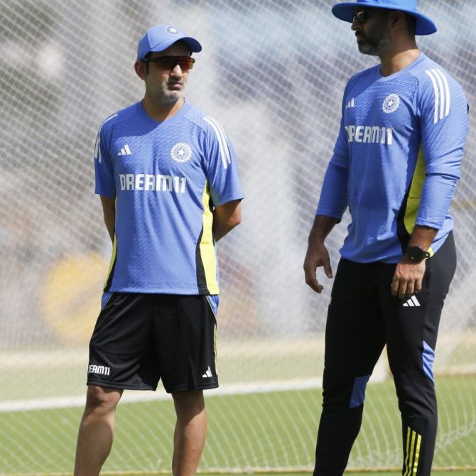 Gautam Gambhir with Abhishek Nayar