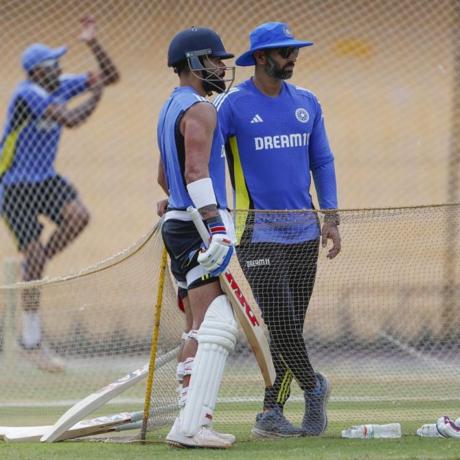 Abhishek Nayar with Virat Kohli