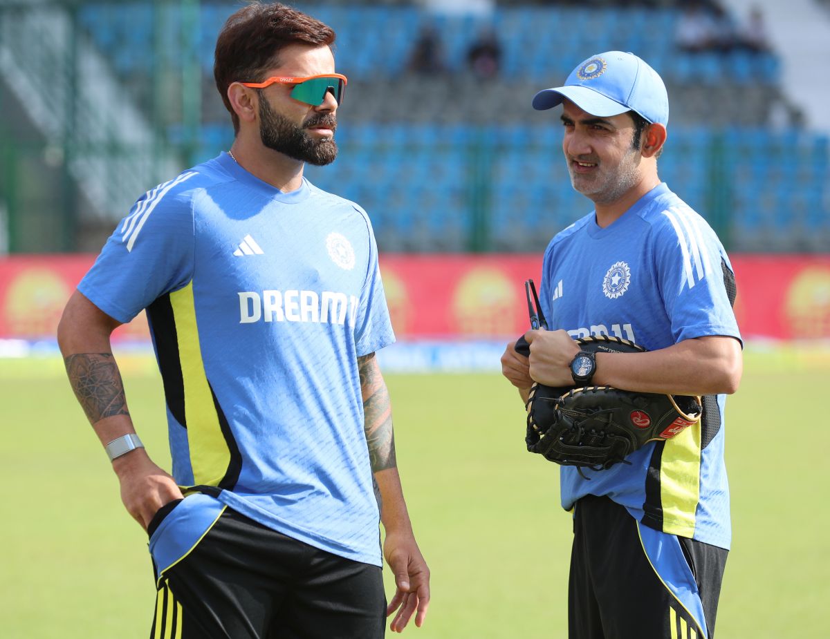 Virat Kohli with head coach Gautam Gambhir