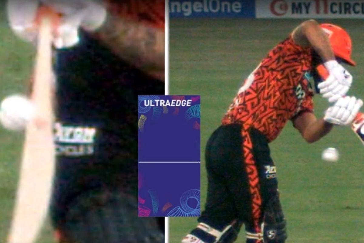 Ultra Edge shows no nick off Ishan Kishan's bat as he tried to work the ball down the leg side