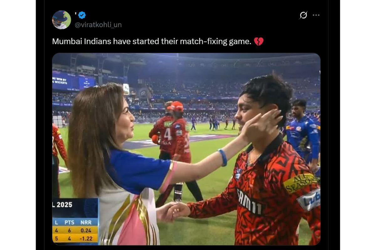 Kishan fixing tweet