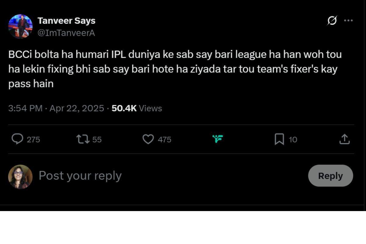 Tanveer Ahmad tweet 