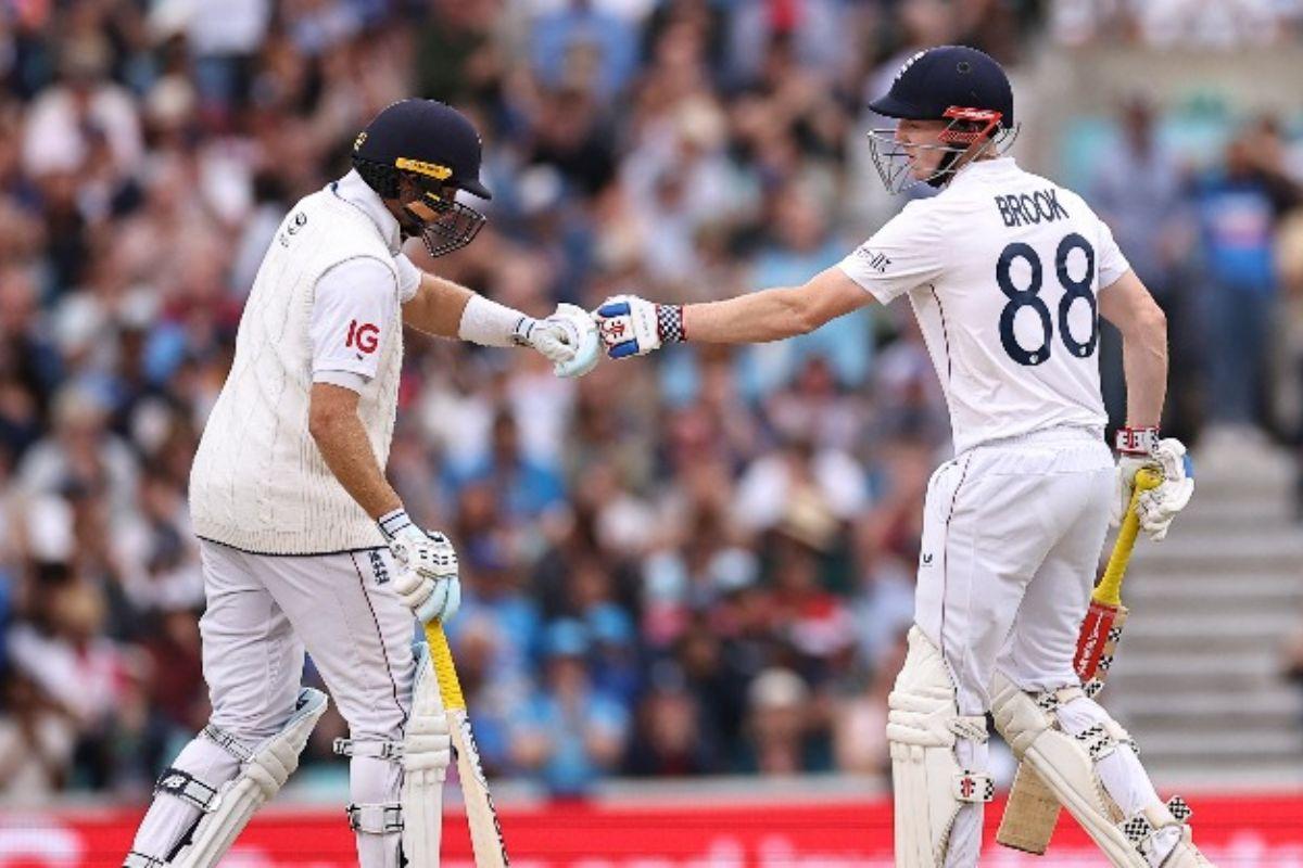 Joe Root and Harry Brook put on a 195-run 4th wicket stand in the 2nd innings on Sunday