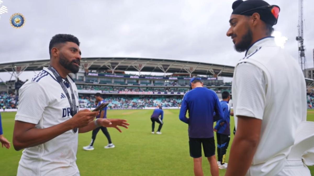 Arshdeep Singh with Mohammed Siraj