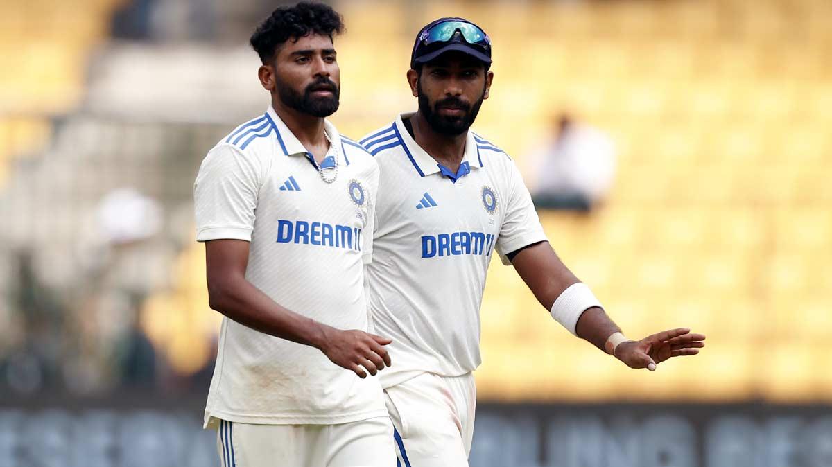Mohammed Siraj with Jasprit Bumrah