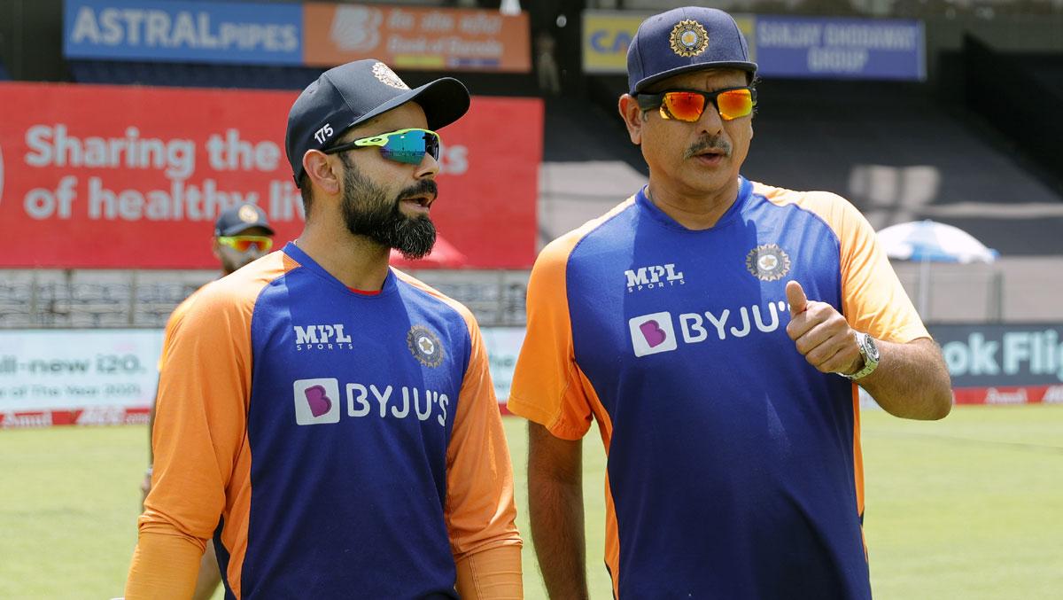 Virat Kohli with Ravi Shastri Virat Kohli with Ravi Shastri