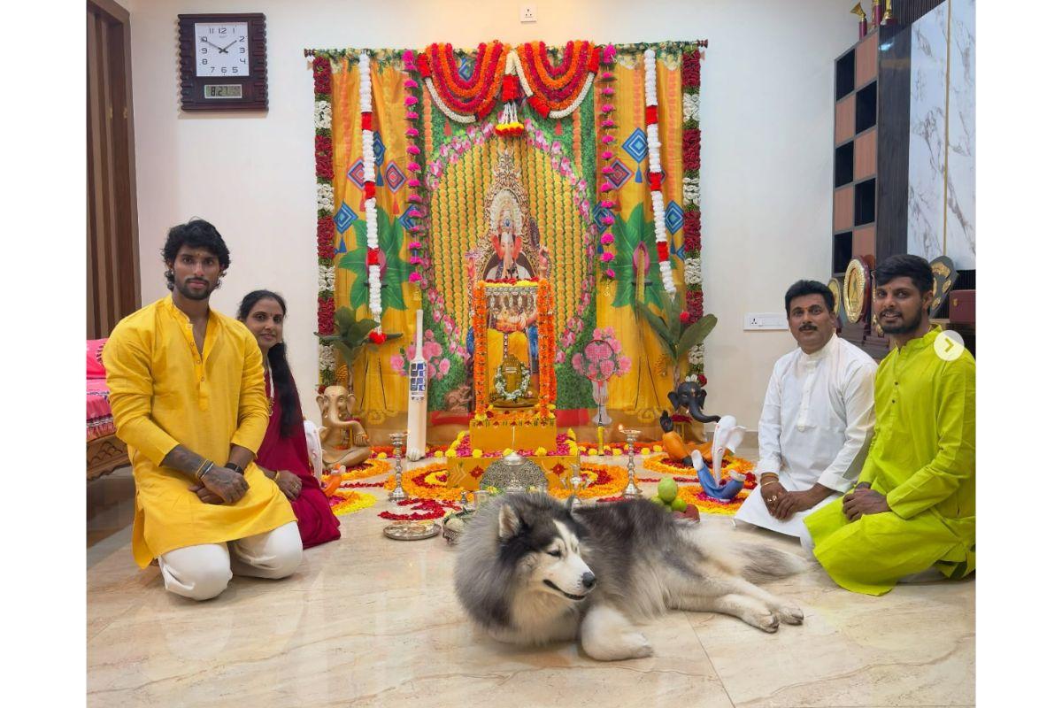 Tilak Varma and his family