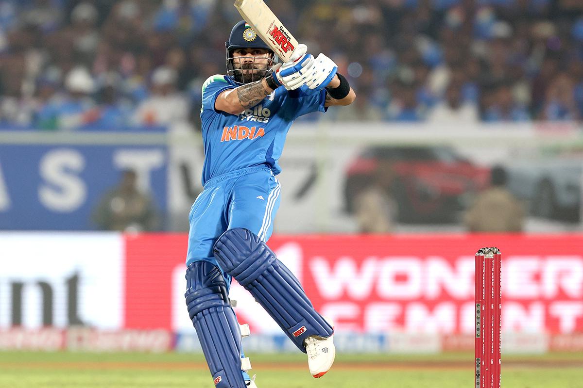 Virat Kohli hit an explosive 65 off 45 balls in the 3rd and final ODI against South Africa in Vizag on Saturday