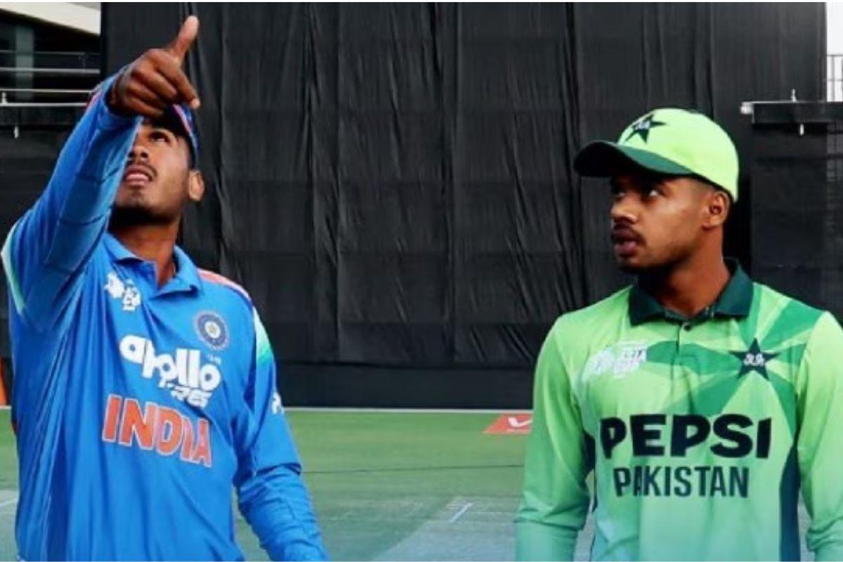 India and Pakistan captains at the toss before their Under-19 Asia Cup match 